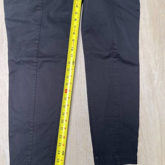 A.L.C. High Waist Black Pants with lace up bottoms. - Picture 6 of 8